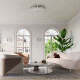 Plafon Celia Chrom/Biały SL.0351 Sollux