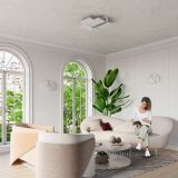 Plafon Celia Chrom/Biały SL.0351 Sollux