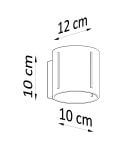 Kinkiet Inez Czarny SL.0353 Sollux