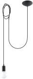 Lampa Wisząca Edison 1 Long Czarny SL.0369 Sollux