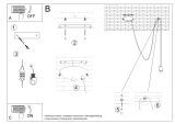 Lampa Wisząca Edison 1 Long Czarny SL.0369 Sollux