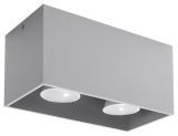 Plafon Quad Maxi Antracyt Ral 7016 SL.0382 Sollux