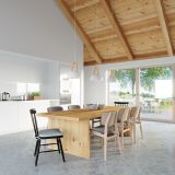 Lampa Wisząca Casco Biały Naturalne Drewno SL.0388 Sollux