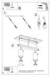 Plafon Ring 2 Szary SL.0450 Sollux