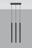 Lampa Wisząca Pastelo 3 Czarny SL.0470 Sollux