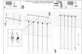 Lampa Wisząca Pastelo 5 Czarny SL.0472 Sollux