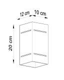 Kinkiet Blocco Czarny SL.0478 Sollux