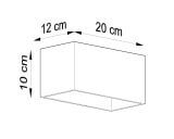 Kinkiet Quad Maxi Szary SL.0526 Sollux
