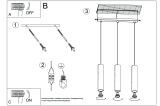 Lampa Wisząca Lino Naturalne Drewno 3 SL.0638 Sollux