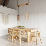 Lampa Wisząca Alexia Naturalne Drewno SL.0640 Sollux