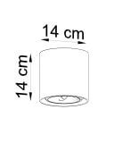 Plafon Cullo 140 Beton SL.0645 Sollux