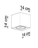 Plafon Valde 140 Beton SL.0646 Sollux