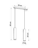 Lampa Wisząca Luvo 2 SL.0654 Sollux