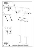 Lampa Wisząca Luvo 2 SL.0654 Sollux