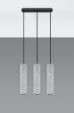 Lampa Wisząca Luvo Szary 3 SL.0655 Sollux