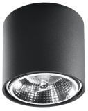 Plafon Tiube Czarny SL.0697 Sollux