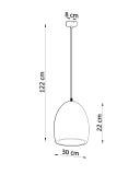 Lampa Wisząca Ceramiczna Flawiusz SL.0848 Sollux
