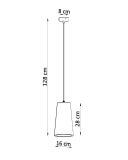 Lampa Wisząca Ceramiczna Gulcan SL.0849 Sollux