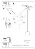 Lampa Wisząca Ceramiczna Gulcan SL.0849 Sollux