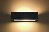 Kinkiet Ceramiczny Vega Czarny SL.0878 Sollux