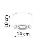 Plafon Basic 1 Drewno SL.0913 Sollux
