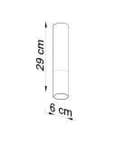 Plafon Loopez Czarny/Chrom SL.0939 Sollux