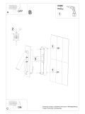 Kinkiet Enif Czarny SL.0956 Sollux