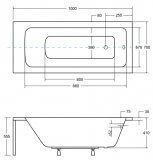 Wanna Do Zabudowy Talia 100x70 Besco
