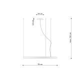 Żyrandol Rio 78 Biały LED 3000K TH.102 Sollux