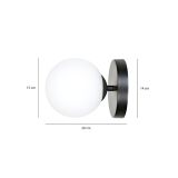 mini: Kinkiet BIOR nowoczesny czarny E14 10W LED (5)