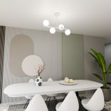 mini: Lampa sufitowa BIOR nowoczesna biała E14 10W LED (4)