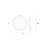 mini: Kinkiet BIOR nowoczesny biały E14 10W LED (5)