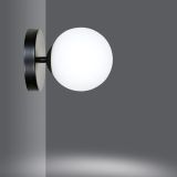 mini: Kinkiet HALLDOR nowoczesny czarny E14 10W LED (2)