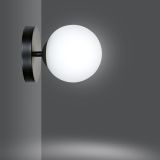 mini: Kinkiet HALLDOR nowoczesny czarny E14 10W LED (3)