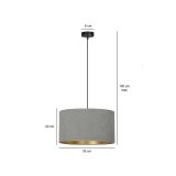 mini: Lampa wisząca HILDE nowoczesna czarna E27 15W LED (5)