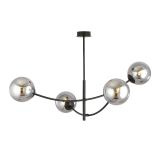 mini: Lampa sufitowa HUNTER nowoczesna czarna E14 10W LED (1)