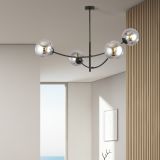 mini: Lampa sufitowa HUNTER nowoczesna czarna E14 10W LED (7)