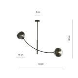 mini: Lampa sufitowa HUNTER nowoczesna czarna E14 10W LED (6)