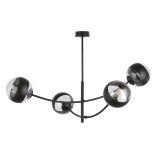 mini: Lampa sufitowa HUNTER nowoczesna czarna E14 10W LED (2)