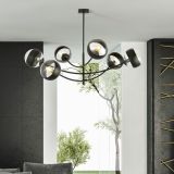 mini: Lampa sufitowa HUNTER nowoczesna czarna E14 10W LED (5)