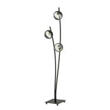 mini: Lampa podłogowa HUNTER nowoczesna czarna E14 10W LED (1)