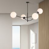 mini: Lampa sufitowa HUNTER nowoczesna czarna E14 10W LED (4)