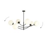 mini: Lampa sufitowa HUNTER nowoczesna czarna E14 10W LED (3)