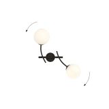 mini: Kinkiet HUNTER nowoczesny czarny E14 10W LED (3)