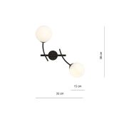 mini: Kinkiet HUNTER nowoczesny czarny E14 10W LED (4)
