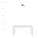 mini: Kinkiet HUNTER nowoczesny czarny E14 10W LED (5)