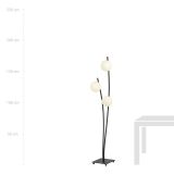 mini: Lampa podłogowa HUNTER nowoczesna czarna E14 10W LED (4)