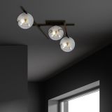 Lampa sufitowa SMART nowoczesna czarna E14 10W LED
