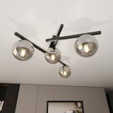 mini: Lampa sufitowa SMART nowoczesna czarna E14 10W LED (7)