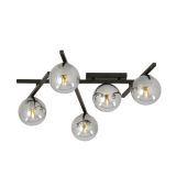mini: Lampa sufitowa SMART nowoczesna czarna E14 10W LED (1)